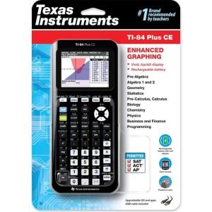 Texas Instruments TI-84 Plus CE Graphing Calculator, Black