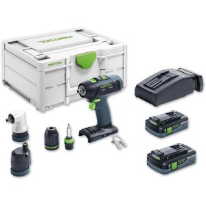 FESTOOL T18+3 HPC 4.0 I-SET DRILL DRIVER 18V (4.0AH)