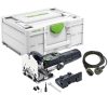 FESTOOL DOMINO 240V DF500 Q-PLUS JOINING MACHINE WITH DOMINO ASSORTMENT SET, SLAT STOP AND CROSS STOP