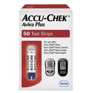 Accu-Chek Aviva Plus Blood Glucose Test Strips - 50 Test Strips