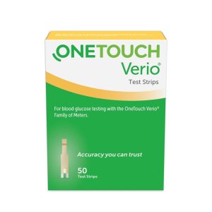 OneTouch Verio Blood Glucose Test Strips, 50