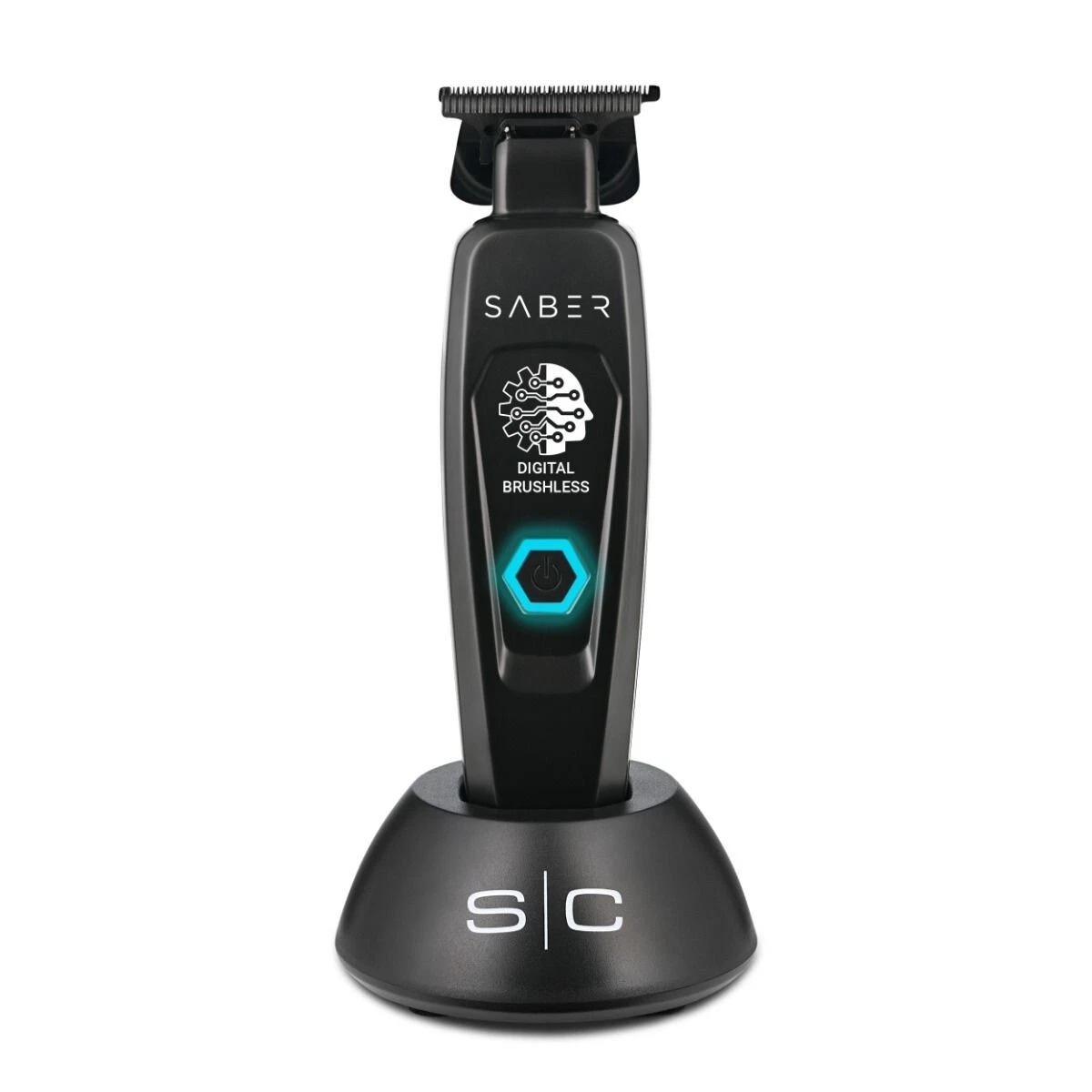 StyleCraft Saber Cordless Hair Trimmer WDigital Brushless Motor Black